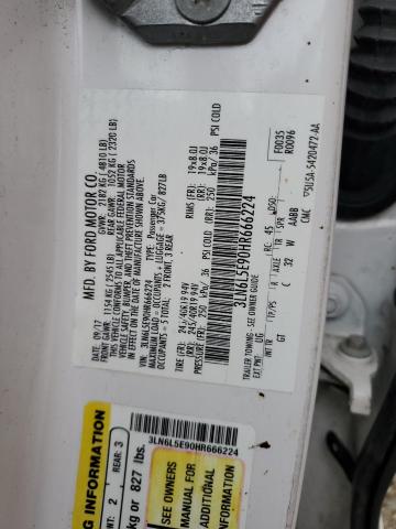 3LN6L5E90HR666224 - 2017 LINCOLN MKZ RESERVE WHITE photo 12