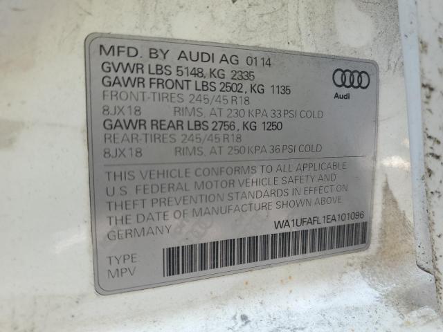 WA1UFAFL1EA101096 - 2014 AUDI A4 ALLROAD PREMIUM PLUS WHITE photo 14