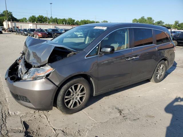 5FNRL5H48DB070744 - 2013 HONDA ODYSSEY EX GRAY photo 1