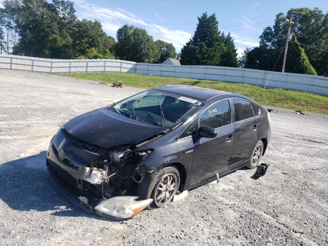 JTDKN3DU1A0136731 - 2010 TOYOTA PRIUS BLACK photo 2