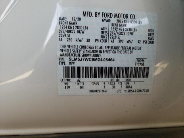 5LM5J7WC9MGL08464 - 2021 LINCOLN AVIATOR RESERVE WHITE photo 14