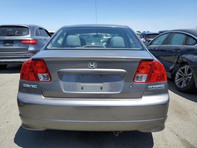 JHMES96614S005281 - 2004 HONDA CIVIC HYBRID SILVER photo 6