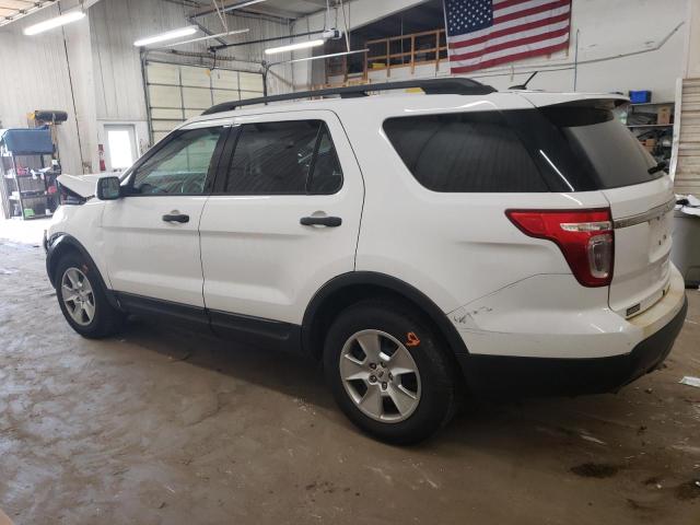 1FM5K7B93DGB77784 - 2013 FORD EXPLORER WHITE photo 2