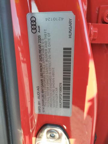 WAUFFGFF2F1069074 - 2015 AUDI S3 PRESTIGE RED photo 13