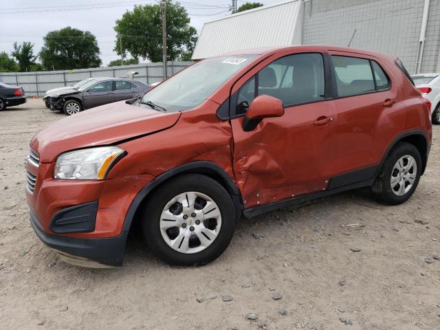 3GNCJKSB9GL121991 - 2016 CHEVROLET TRAX LS ORANGE photo 1