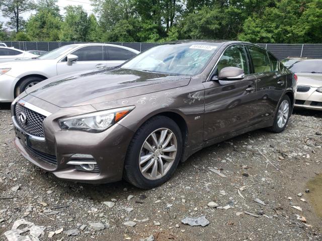 JN1CV7AR5GM250666 - 2016 INFINITI Q50 BASE BROWN photo 1