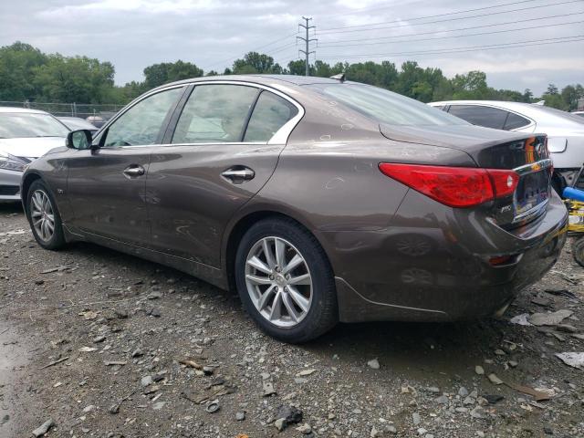 JN1CV7AR5GM250666 - 2016 INFINITI Q50 BASE BROWN photo 2