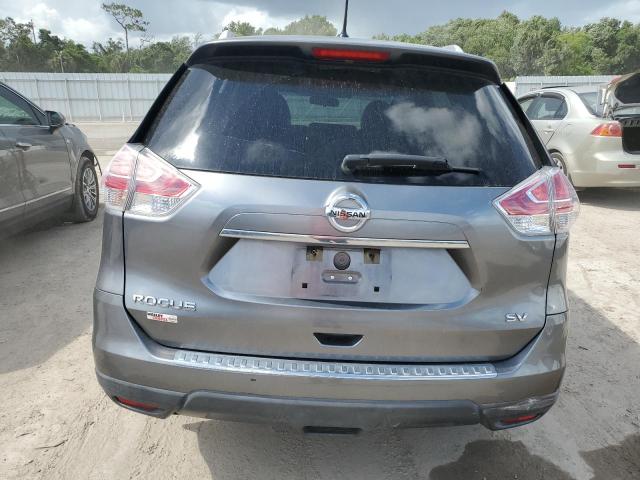 KNMAT2MT0GP617802 - 2016 NISSAN ROGUE S GRAY photo 6