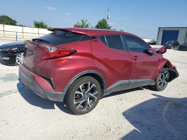 NMTKHMBX9JR027150 - 2018 TOYOTA C-HR XLE MAROON photo 3