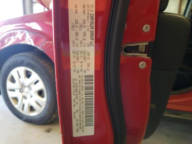 3C4PDCAB9FT597861 - 2015 DODGE JOURNEY SE RED photo 12