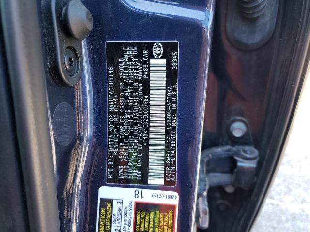 4T1BK1EB2EU097684 - 2014 TOYOTA AVALON BASE Mavi foto 12