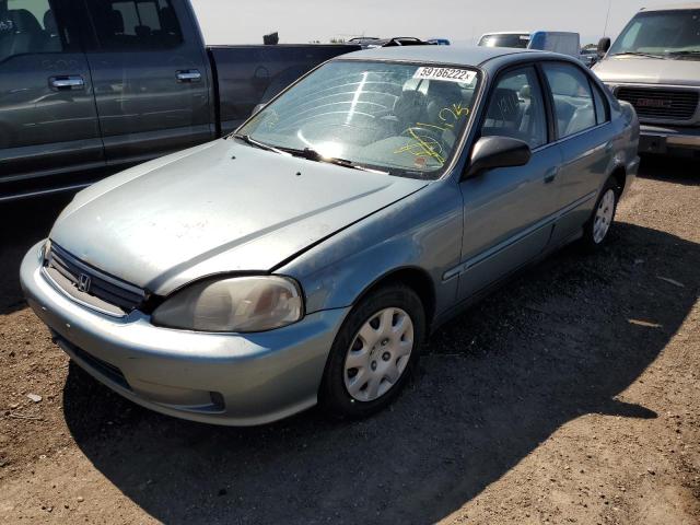 2HGEJ6612YH576624 - 2000 HONDA CIVIC BASE 蓝色 照片 2