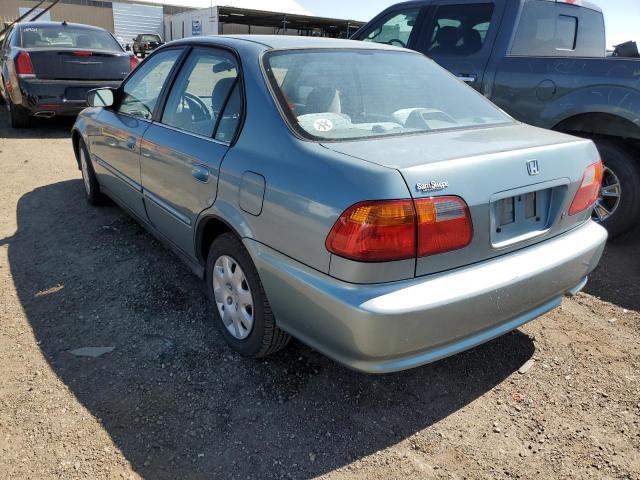 2HGEJ6612YH576624 - 2000 HONDA CIVIC BASE 蓝色 照片 3