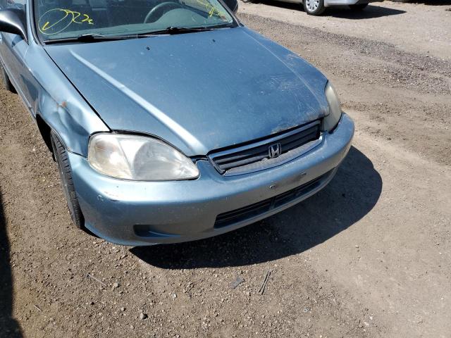 2HGEJ6612YH576624 - 2000 HONDA CIVIC BASE 蓝色 照片 9