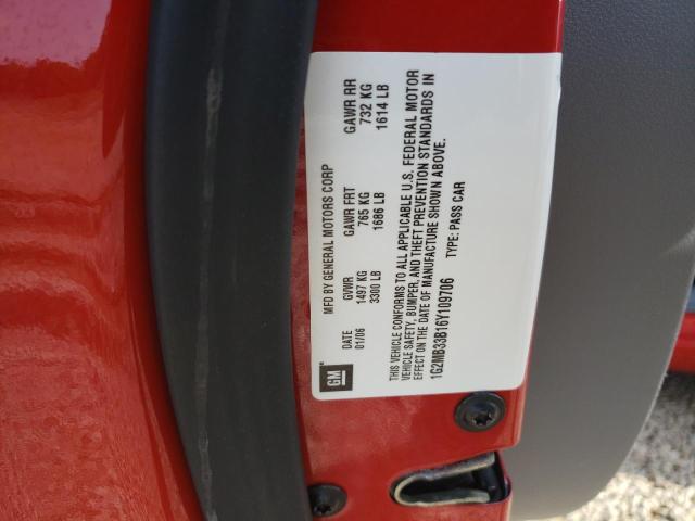 1G2MB33B16Y109706 - 2006 PONTIAC SOLSTICE RED photo 13