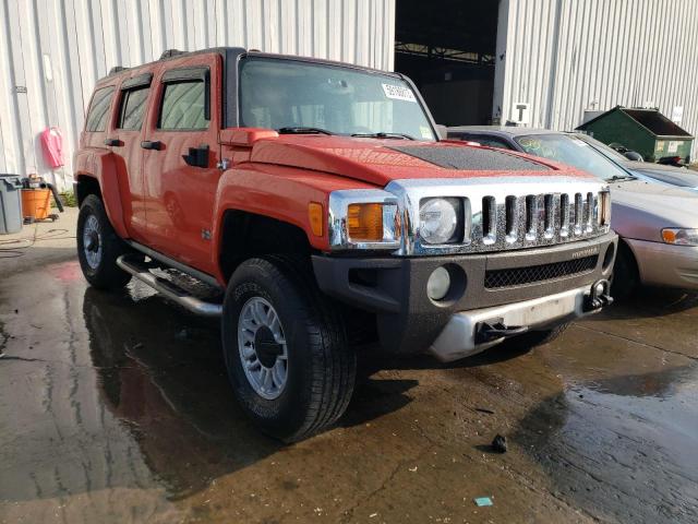 5GTEN13E888121739 - 2008 HUMMER H3 ORANGE photo 4