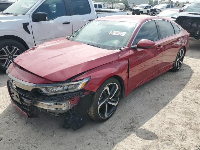 1HGCV1F33LA087057 - 2020 HONDA ACCORD SPORT RED photo 1