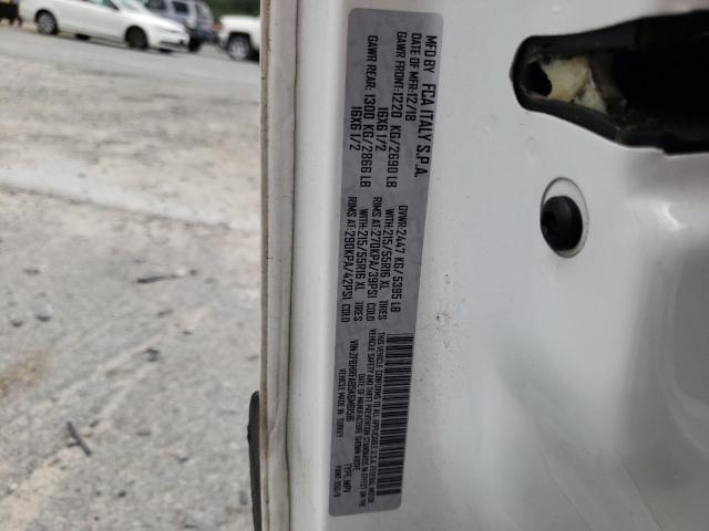 ZFBHRFAB5K6M61516 - 2019 RAM PROMASTER თეთრი ფოტო 12