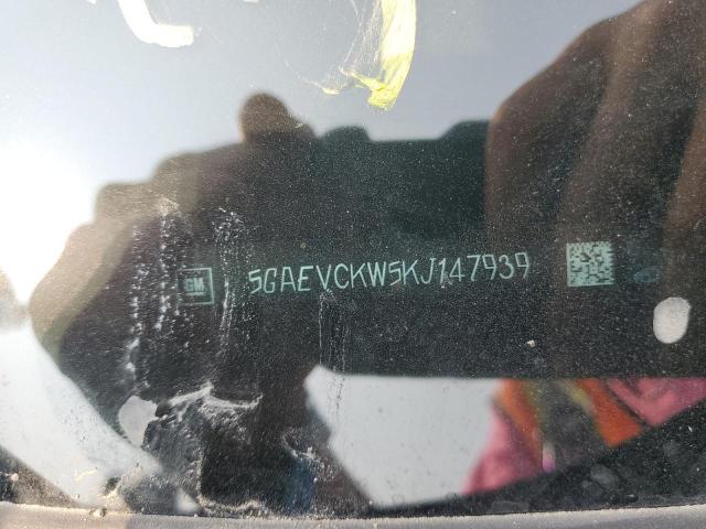 5GAEVCKW5KJ147939 - 2019 BUICK ENCLAVE AVENIR BLACK photo 12