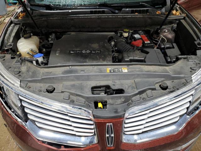 2LMTJ8LR0GBL72708 - 2016 LINCOLN MKX RESERVE Tünd qırmızı foto 12