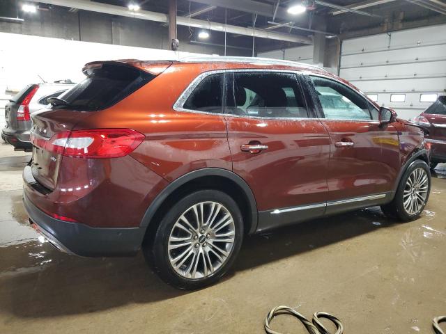 2LMTJ8LR0GBL72708 - 2016 LINCOLN MKX RESERVE Tünd qırmızı foto 3