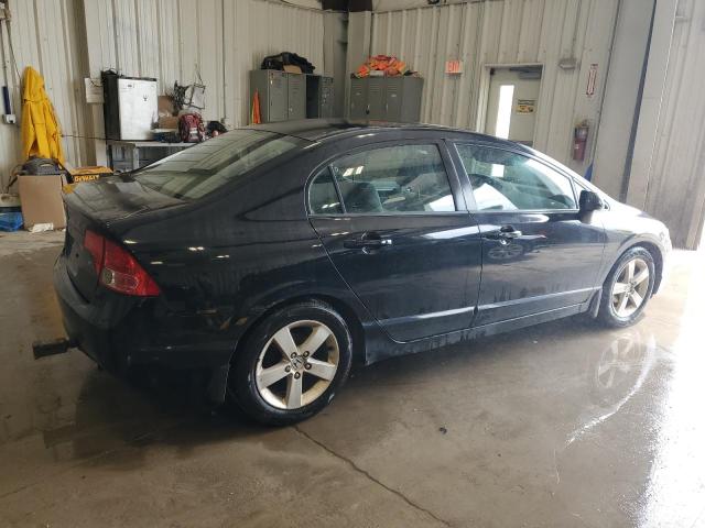 2HGFA16898H306262 - 2008 HONDA CIVIC EX BLACK photo 3