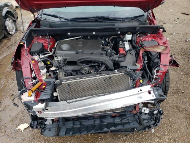 2T3P1RFV8KC007877 - 2019 TOYOTA RAV4 XLE RED photo 11