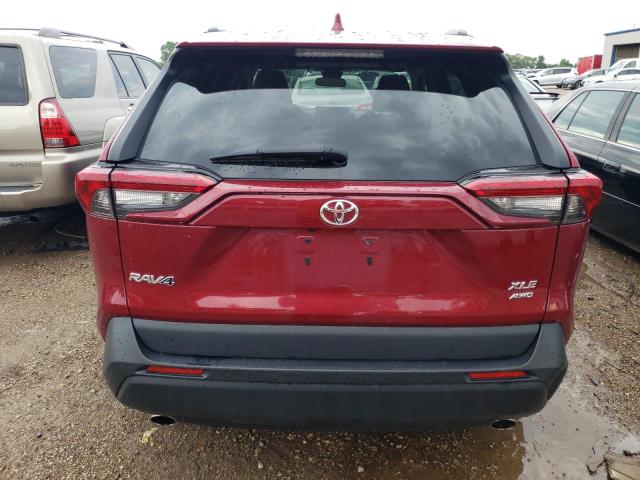 2T3P1RFV8KC007877 - 2019 TOYOTA RAV4 XLE RED photo 6