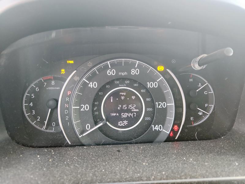 5J6RM3H59CL009581 - 2012 HONDA CR-V EX BROWN photo 9