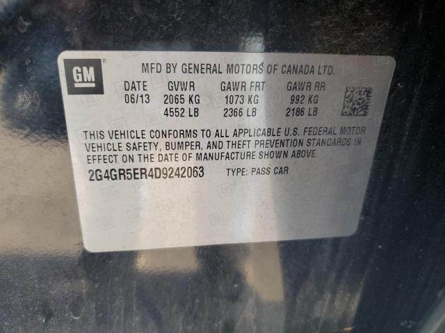 2G4GR5ER4D9242063 - 2013 BUICK REGAL 黑色 照片 12