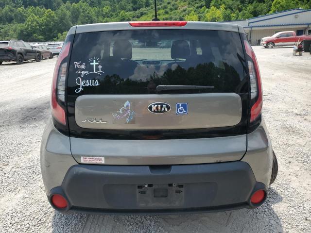 KNDJN2A21E7028499 - 2014 KIA SOUL GRAY photo 6