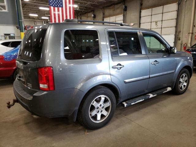 5FNYF4H90AB036138 - 2010 HONDA PILOT TOURING GRAY photo 3