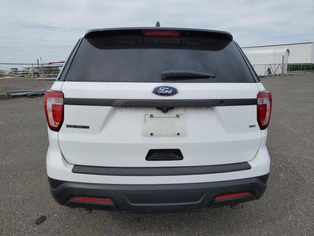 1FM5K8AR3JGB34792 - 2018 FORD EXPLORER POLICE INTERCEPTOR WHITE photo 6