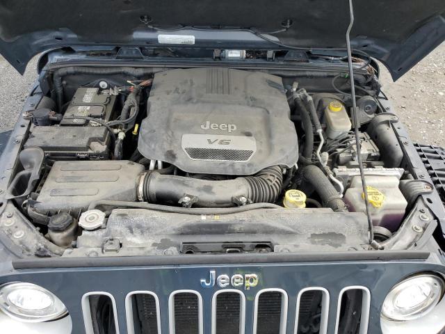 1C4BJWEG8HL559840 - 2017 JEEP WRANGLER U SAHARA GRAY photo 12