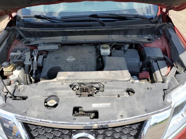 5N1AR2MM7FC717663 - 2015 NISSAN PATHFINDER S RED photo 12