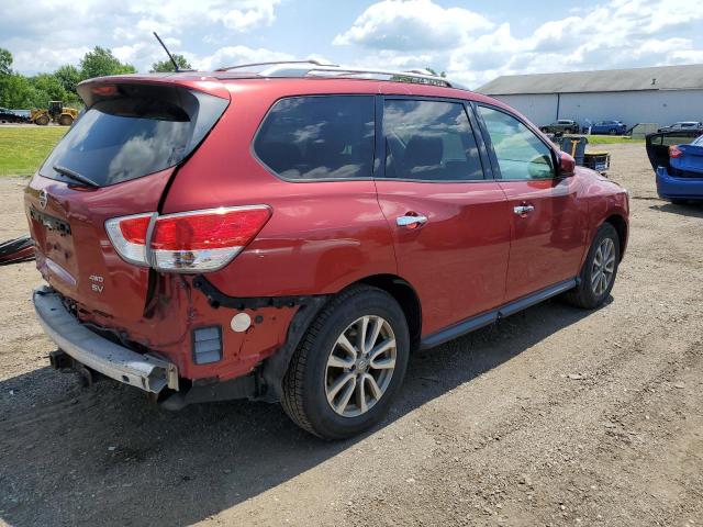 5N1AR2MM7FC717663 - 2015 NISSAN PATHFINDER S RED photo 3