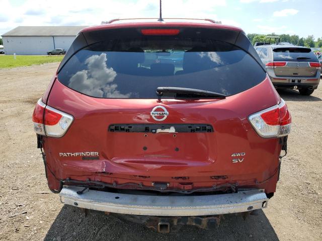 5N1AR2MM7FC717663 - 2015 NISSAN PATHFINDER S RED photo 6