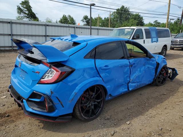 SHHFK8G74MU200570 - 2021 HONDA CIVIC TYPE-R TOURING BLUE photo 3