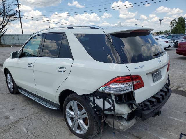 4JGDA2EB0DA186736 - 2013 MERCEDES-BENZ ML 350 BLUETEC WHITE photo 2