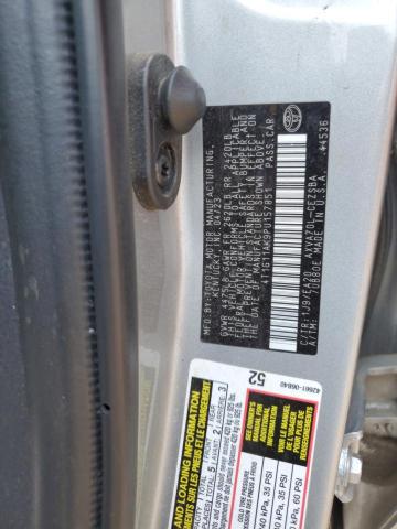 4T1G11AK9PU157851 - 2023 TOYOTA CAMRY SE NIGHT SHADE SILVER photo 12