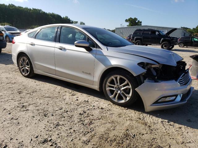 3FA6P0LU0HR316438 - 2017 FORD FUSION SE HYBRID SILVER photo 4