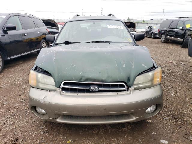 4S3BH665927648941 - 2002 SUBARU LEGACY OUTBACK GREEN photo 5