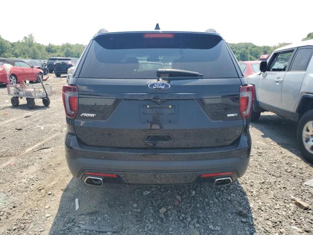 1FM5K8GTXHGC12305 - 2017 FORD EXPLORER SPORT Schwarz Foto 6