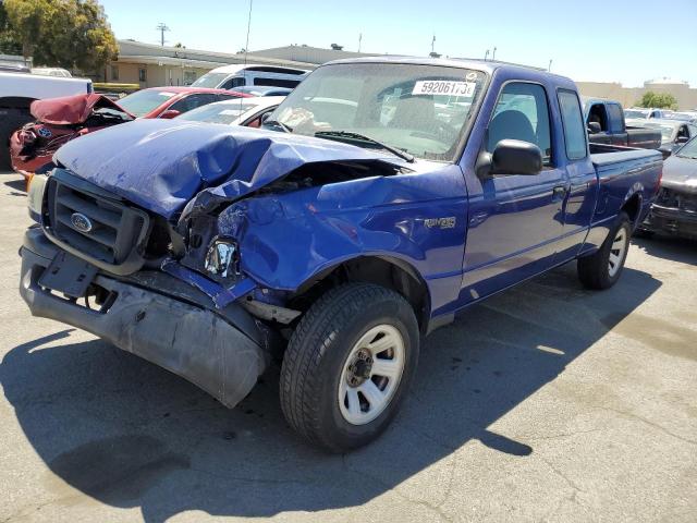 1FTYR14U35PA09933 - 2005 FORD RANGER SUPER CAB BLUE photo 1