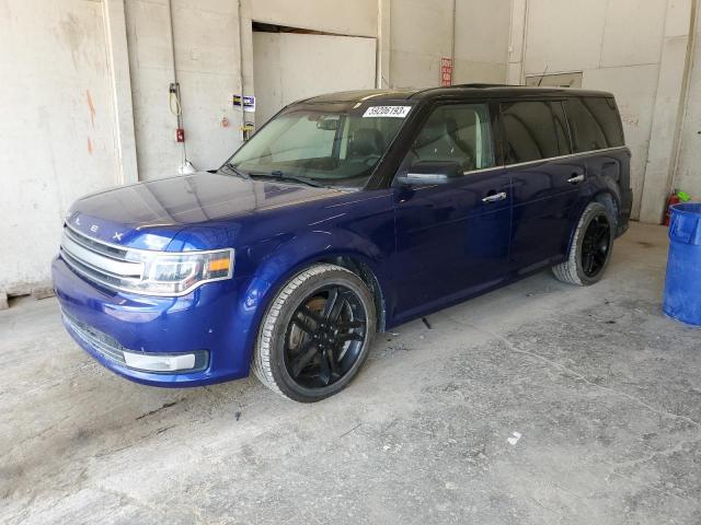 2FMGK5D8XFBA16425 - 2015 FORD FLEX LIMITED BLUE photo 1