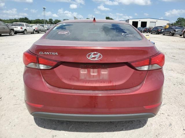 5NPDH4AE8FH588415 - 2015 HYUNDAI ELANTRA SE BURGUNDY photo 6