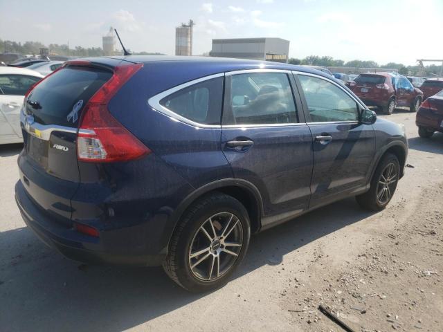 2HKRM4H33FH628759 - 2015 HONDA CR-V LX BLUE photo 3