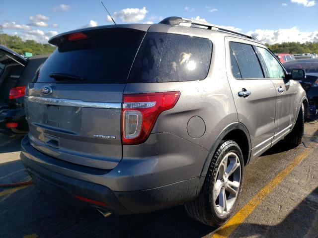 1FM5K7D85DGB76379 - 2013 FORD EXPLORER XLT GRAY photo 4