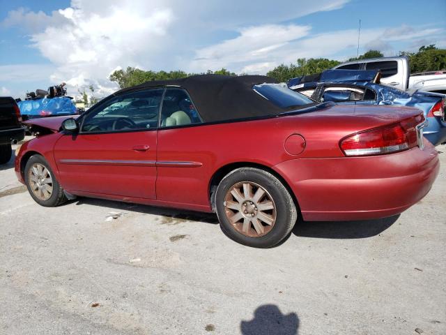 1C3EL65R86N178925 - 2006 CHRYSLER SEBRING LIMITED RED photo 2