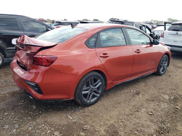 3KPF34AD2ME283802 - 2021 KIA FORTE GT LINE ORANGE photo 3